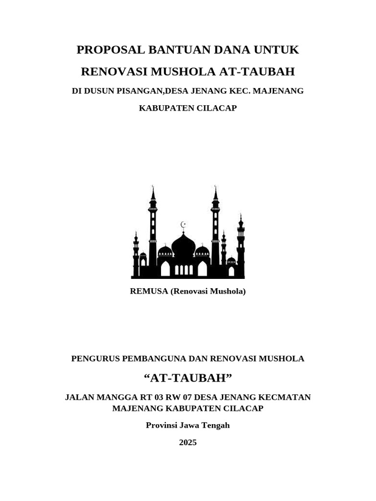Mushola At Taubah: Jantung Spiritual Cilacap yang Terus Berkembang